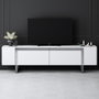 Hanah Home Soporte para TV Blanco y Plata
